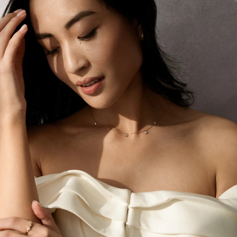 Flora Luxe Floating Necklace