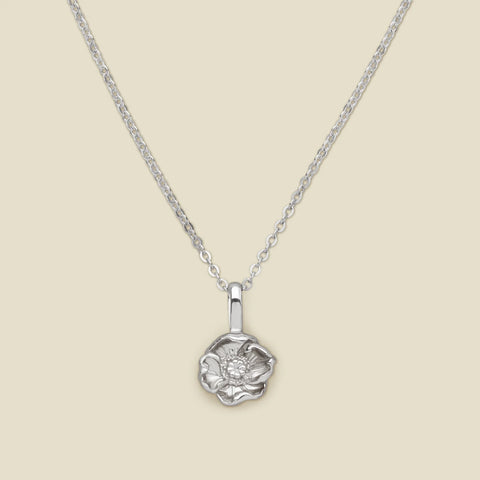 Birth Flower Charm Stacker Necklace