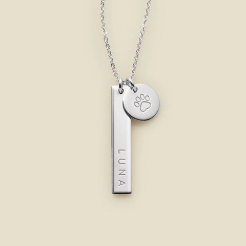 Paw & Co Bar Necklace