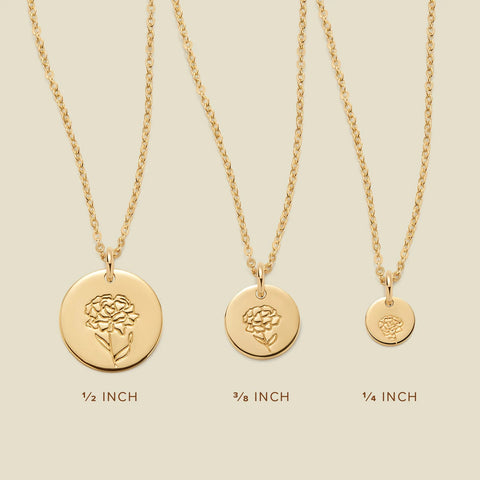January Birth Flower Necklace