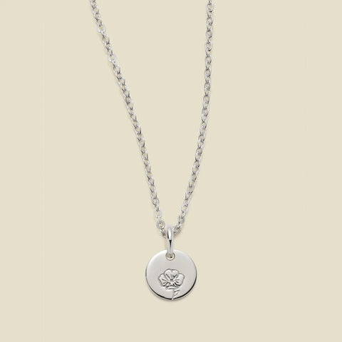 August Birth Flower Necklace