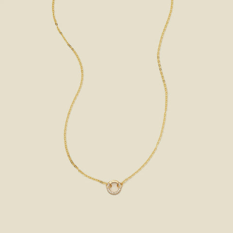 Flat Cable Charm Necklace