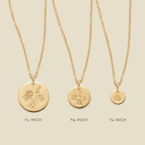 November Birth Flower Necklace