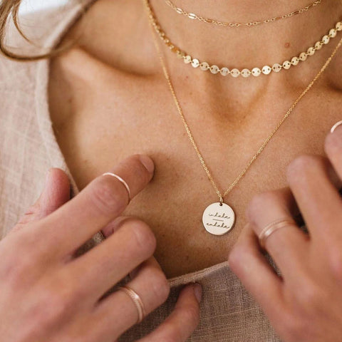 Pause Collection Disc Necklace