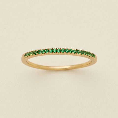 May Birthstone Stacking Ring