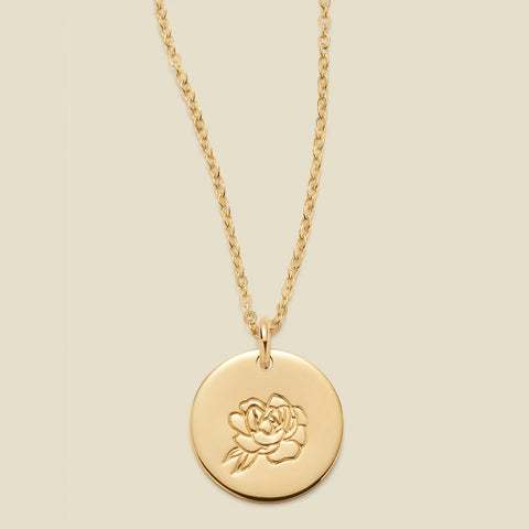 September Birth Flower Necklace