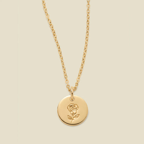 June Birth Flower Necklace