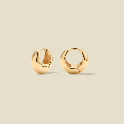 Gloss Huggie Hoop Earrings | Final Sale
