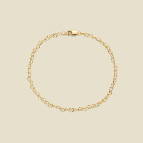 Heart Chain Bracelet