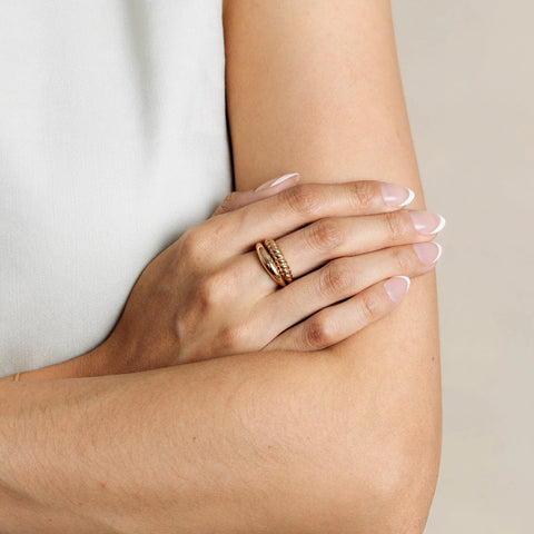 Gloss Croissant Ring | Final Sale